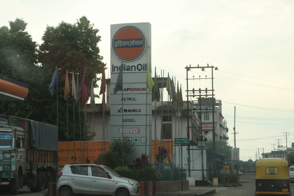 A fuel outlet in Dimapur. Nagaland Government on September 23 decided to revoke the COVID-19 cess on petroleum products imposed since April 28. (Morung File Photo)
